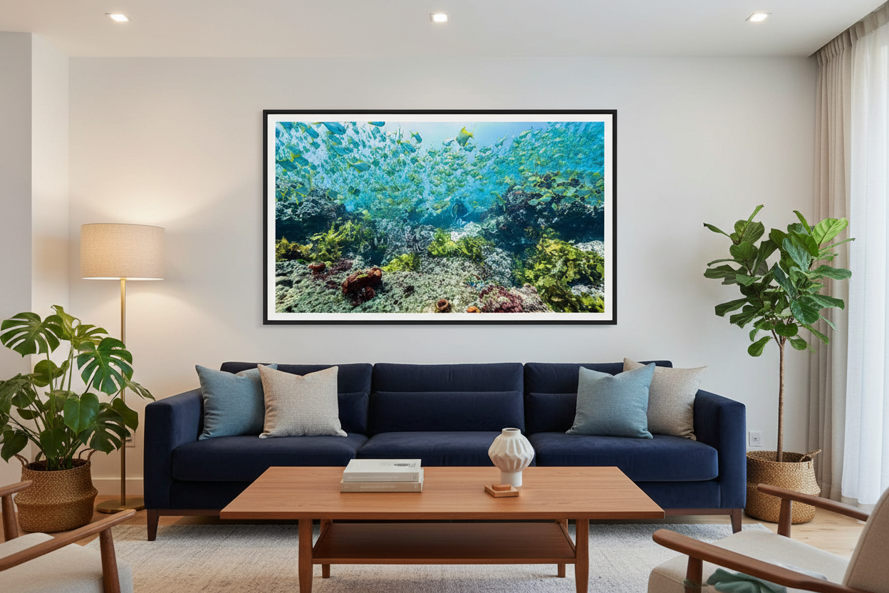 Hans and the Fish — Living Room Mockup
