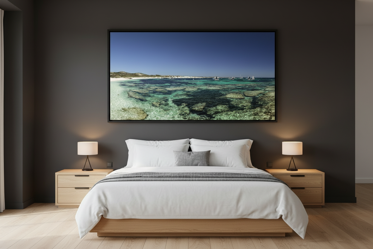 Stark Bay Colour — Bedroom Mockup