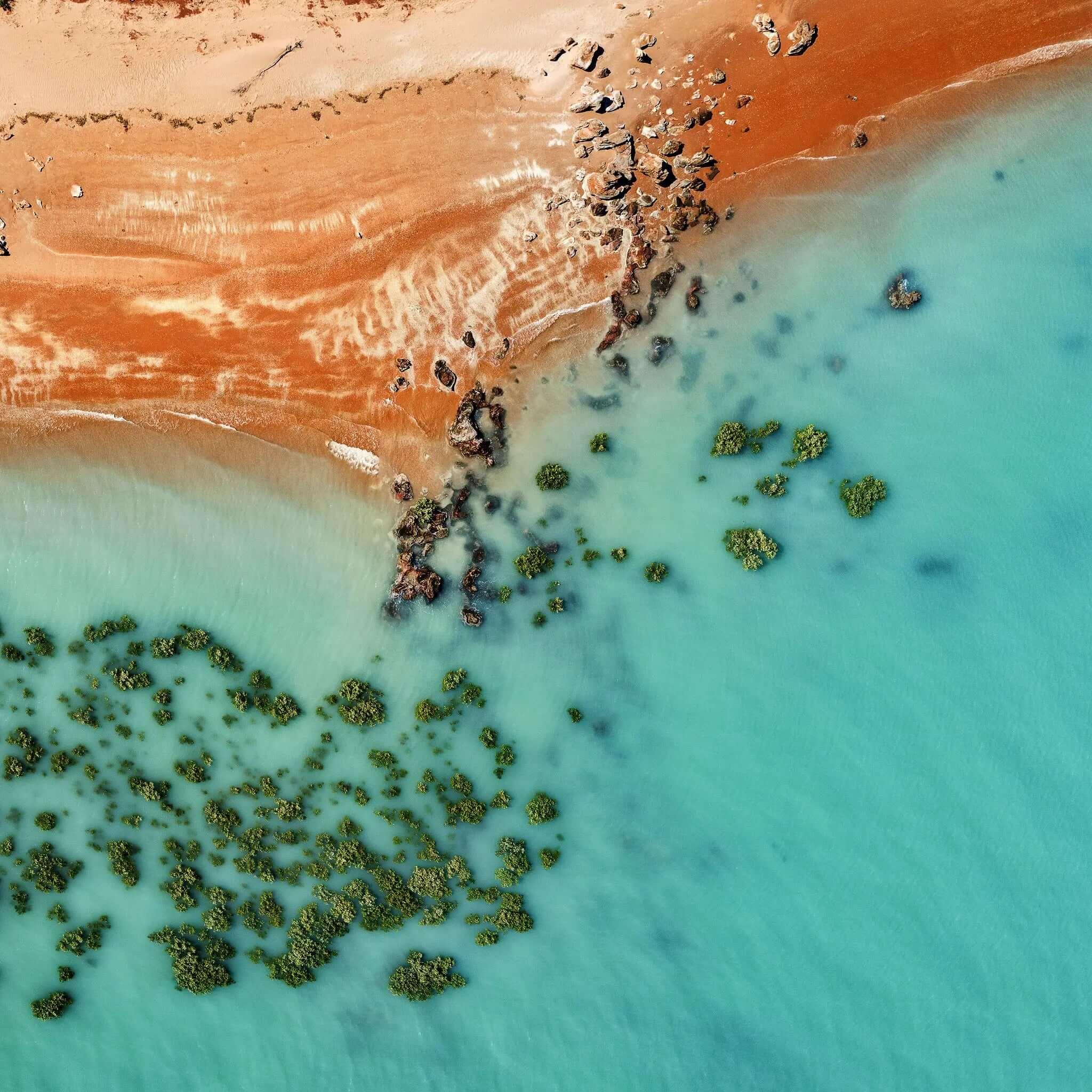 Aquas and Reds | gantheaume-point-broome-inspiral-photography | Posters, Prints, & Visual Artwork | Inspiral Photography