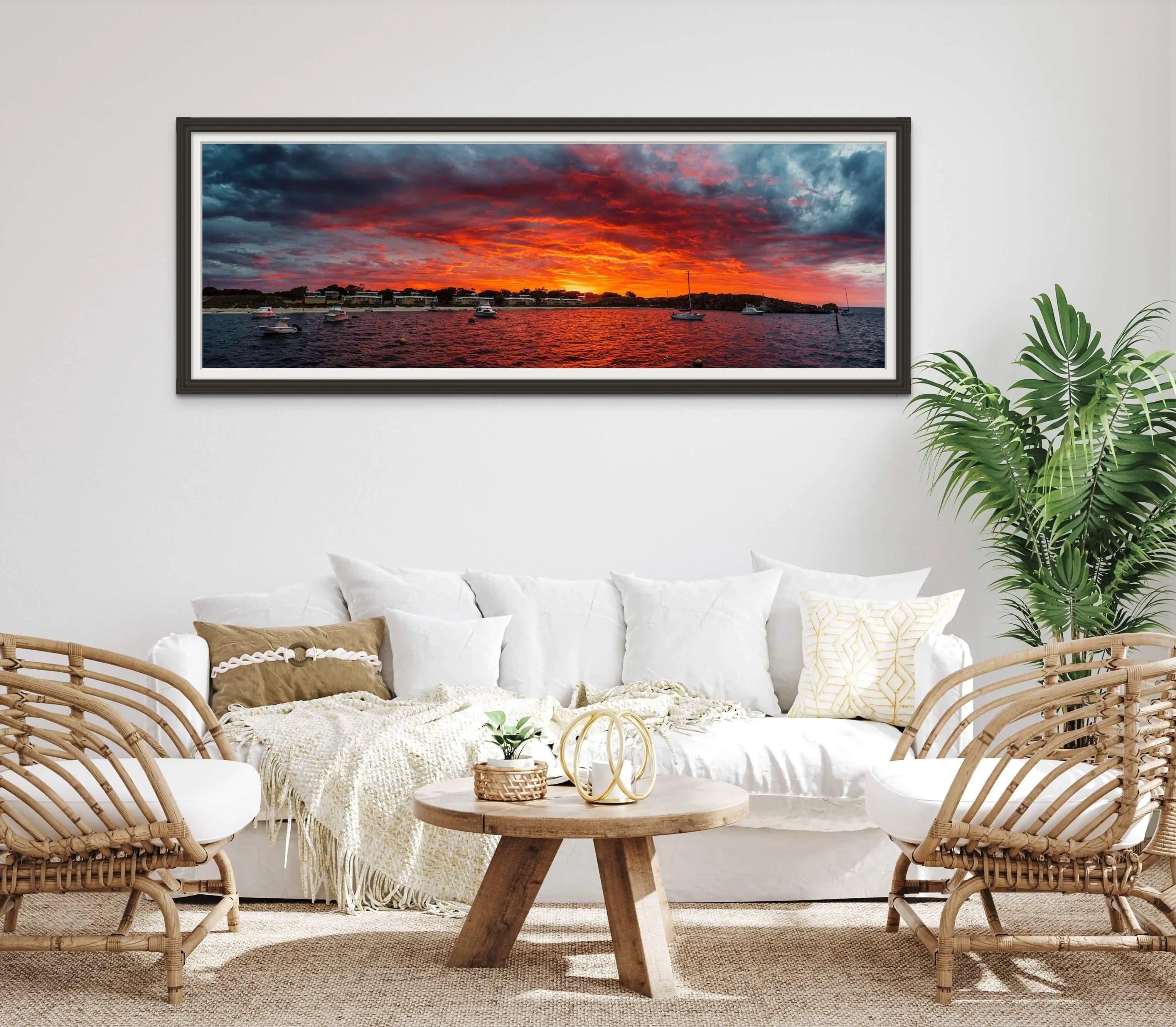 Longreach Classic Sunset | pano | Posters, Prints, & Visual Artwork | Inspiral Photography