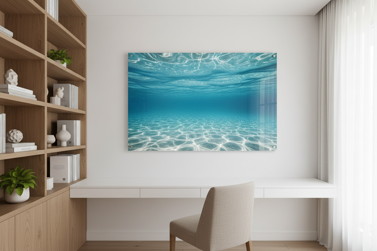 Liquidity acrylic mockup - home office
