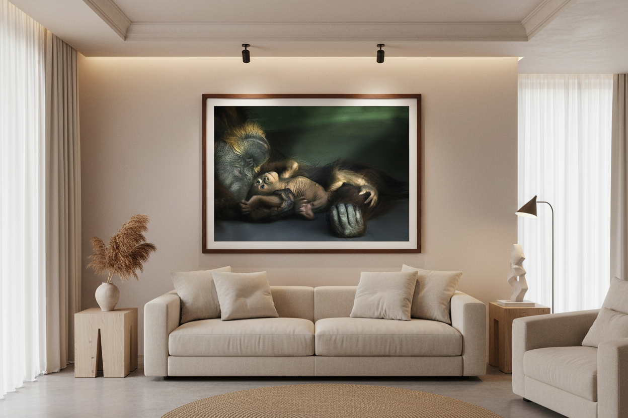 Orangutan Print in Luxury Room