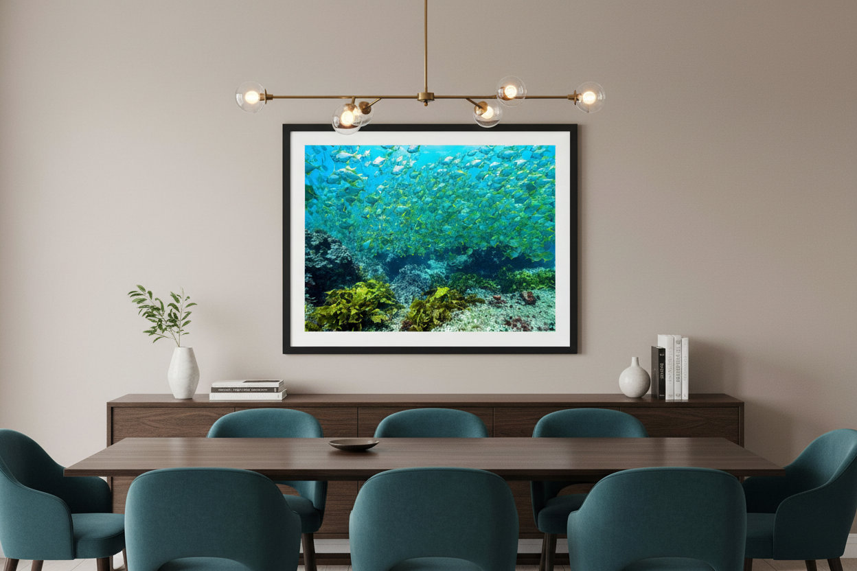 Yellow Schoolers — Dining Room Mockup