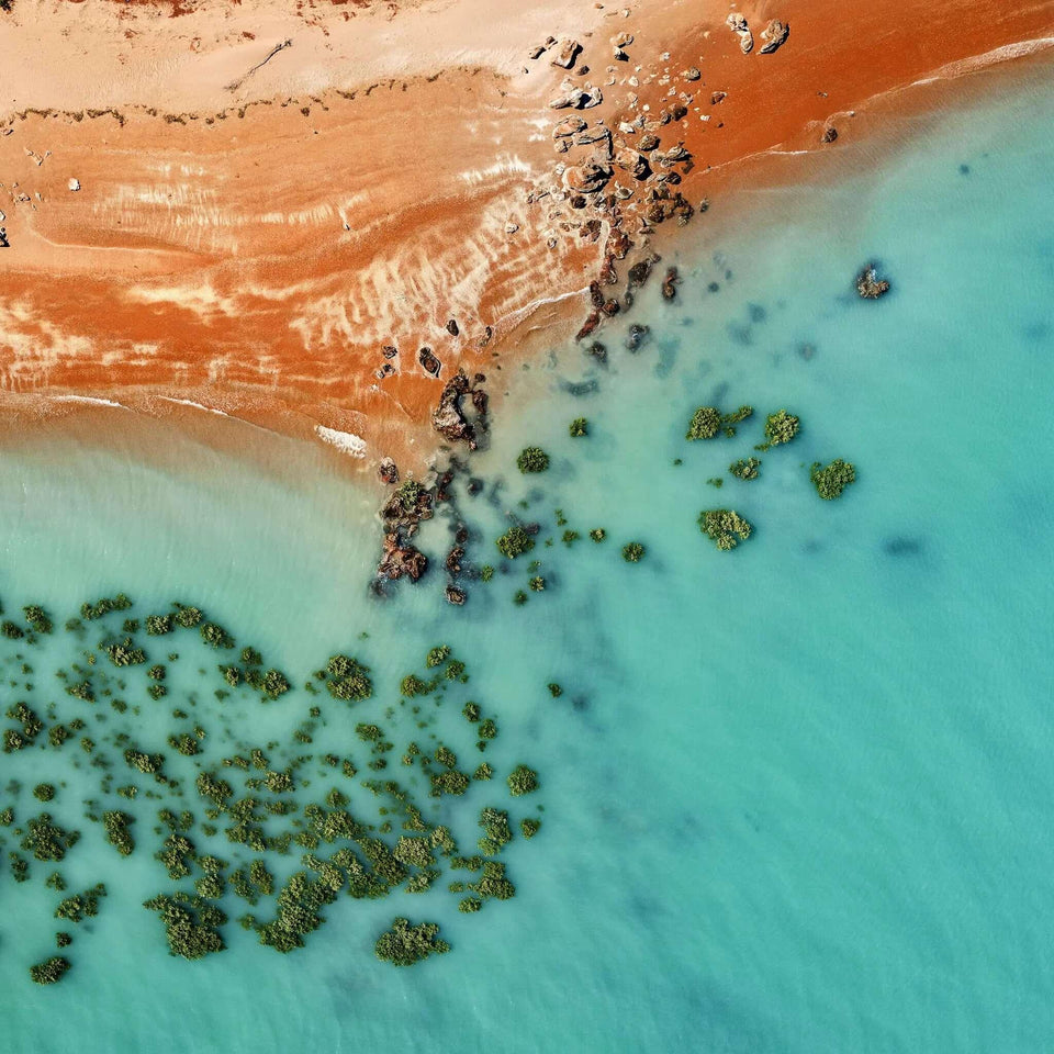 Aquas and Reds | gantheaume-point-broome-inspiral-photography | Posters, Prints, & Visual Artwork | Inspiral Photography