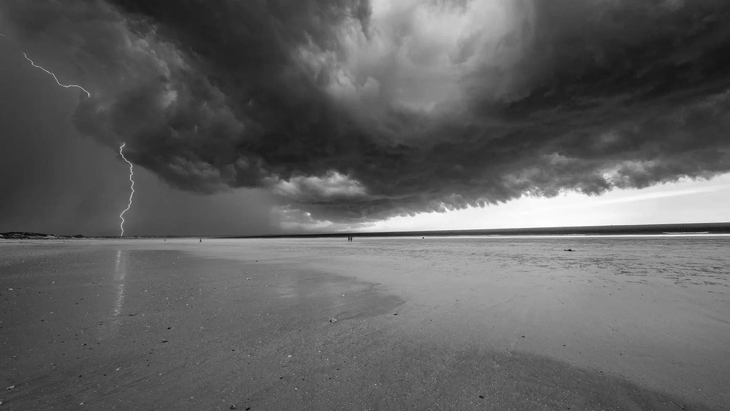 Cable Beach Lightning B&W | copy-of-cable-beach-lightning | Posters, Prints, & Visual Artwork | Inspiral Photography